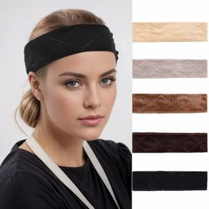 양면 소프트 벨벳 girp 헤어 밴드 조정 가능한 벨벳 가발 그립 헤어 밴드 머리띠 Wiggery Accessery Headbands for Women