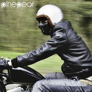 PinePear 2025 하이 퀄리티 가죽 레트로 펑크 페이스 마스크, 할리 오토바이 3/4 헬멧 및 1/2 헬멧 방풍 헬멧 마스크