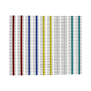 10pcs 1x40, 40 핀 단일 행 남성과 여성 2.54 깨지기 쉬운 핀 헤더 PCB JST 커넥터 스트립 Arduino DIY 키트