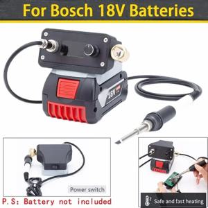 BOSCH 18v Max 배터리 납땜 스테이션/철 18v 무선 휴대용용 OLED T12 납땜 인두 스테이션(배터리는 포함되어 있지 않음)