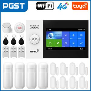 GauTone TUYA WiFi 4G GSM 경보 시스템, PIR 무선 태양 사이렌 지원 Tuya 원격 제어 기능을 갖춘 홈 스마트 라이프 보안