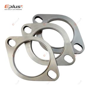 Eplus 자동차 오토바이 배기관 머플러 플랜지 조인트 유니버설 2 홀 304 스테인레스 스틸 51MM 63MM 76MM