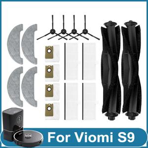 Xiaomi Viomi S9 Hepa 필터 메인 사이드 브러시 먼지 봉투 걸레 천 로봇 진공 청소기 액세서리 가정용 예비 부품 키트