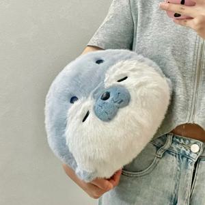 새로운 인감 플러시 장난감 부드러운 베개 실물 같은 박제 해양 생물 바다 수달 부드러운 인형 시뮬레이션 인감 쿠션 크리스마스 생일 선물