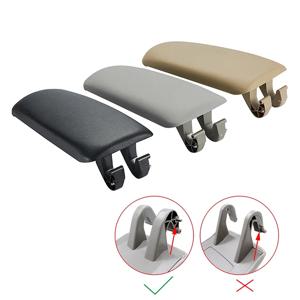 아우디 A4 B6 B7 2002-2007 용 1Pc 센터 콘솔 팔걸이 보관함 뚜껑 커버 자동차 액세서리 가죽 자동차 팔걸이 래치 커버