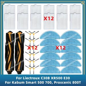 Liectroux C30B XR500 E30, Kabum Smart 500 700, Proscenic 800T 820T 830T 820S 부품 필터 메인 사이드 브러시 걸레와 호환 가능
