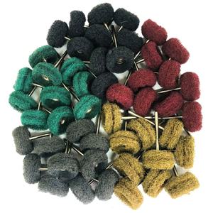 10pcs 미니 드릴 연마 브러시 Dremel 로타리 도구 액세서리 세트에 대 한 3mm/2.35mm 생크와 나일론 버핑 연마 휠