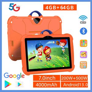 어린이를위한 새로운 7 인치 5G WiFi 태블릿 Pc 최고의 선물 안드로이드 키즈 게임 교육 학습 태블릿 쿼드 코어 4GB RAM 64GB ROM