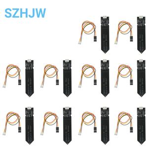 1/5/10pcs Arduino 수분 감지 정원 급수 DIY에 대한 용량 성 토양 수분 센서 부식 방지