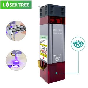 공기 보조 기능이있는 레이저 트리 80W 레이저 모듈 CNC 조각 절단기 도구 용 10W 광학 전력 청색광 TTL 레이저 헤드