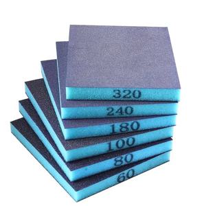 5/6pcs 샌딩 스폰지 거친 중간 미세 그릿 샌딩 블록 샌더 스폰지 금속 목재 유리 용 사포 세척 가능 및 재사용 가능