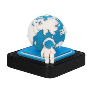 Omoshiroi Block 2025 Calendar Earth 3D 메모 패드 - 맞춤형 디자인 및 직송 가능