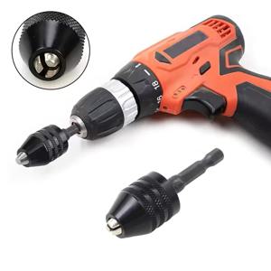 퀵 체인지 육각 핸들, 3 턱 셀프 센터링 트위스트 드릴 척, 전기 연마기 드릴 척 도구, 0.6-8mm, 6.35mm