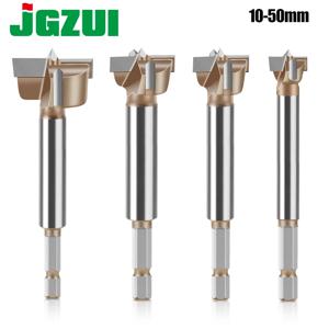 1pc 10-50mm Forstner 드릴 비트 힌지 보링 비트 구멍 톱 커터 텅스텐 카바이드 육각 1/4in 생크 목공 도구