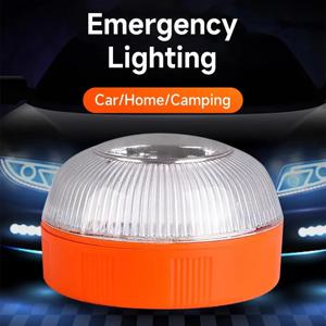 1 PC Led 자동차 비상 조명 손전등 자기 유도 스트로브 도로 사고 램프 V16 비콘 안전 액세서리 배터리 필요