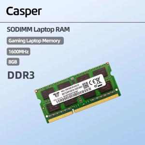 캐스퍼 노트북 컴퓨터 DDR3 8GB 1600MHz 메모리 모듈 SODIMM 노트북 RAM 게임 디자이너 실행 디자인 소프트웨어 원활하게(녹색)