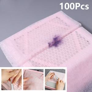 100pcs 부직포 네일 진공 청소기 필터 종이 필터 집진기 네일 진공 초박형 필터 교체 화이트