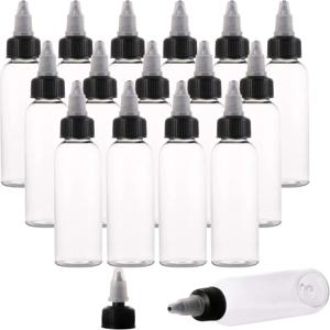 5Pcs 30ml/60ml/100ml/120ml/150ml 플라스틱 애완 동물 주스 액체 용량 Dropper 병 트위스트 탑 캡 문신 안료 잉크 용기