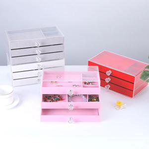 1PC. 모든 종류의 보석 보관 및 보관에 적합한 간단한 패션 아크릴 서랍 유형 보석 보관함