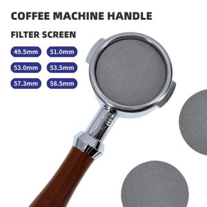 재사용 가능한 커피 필터 스크린 내열성 메쉬 스크린 Portafilter Barista 커피 에스프레소 머신 용 퍽 스크린 만들기 58mm