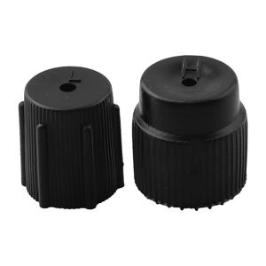 2pcs 교체 먼지 커버 높은 16mm 및 낮은 13mm 충전 포트가있는 자동차 AC 밸브 캡 키트 AC 시스템-캡 액세서리