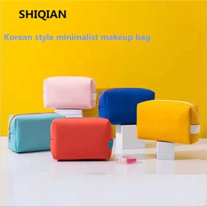 심플한 K-style 인스타그램 스타일, 하트 워밍 핸드 코스메틱 가방, Pu 방수 대용량 마크론 컬러, 인기 판매