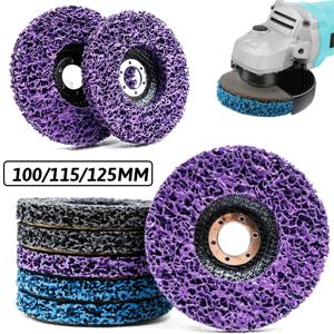 1PCS100/115/125mm 산호 디스크 폴리 스트립 디스크 앵글 그라인더 페인트 녹 제거를위한 다이아몬드 그라인딩 휠 플랩 디스크 Clean Abrasiv