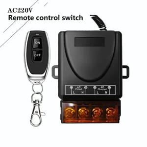 범용 원격 제어 스위치 433mhz 무선 스위치 AC 220V 30A 릴레이 및 조명 램프 워터 펌프 도어 용 On Off 송신기