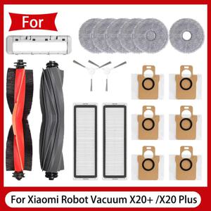 Xiaomi 로봇 진공 X20 + / X20 Plus 부품 액세서리 메인 사이드 브러시 Hepa 필터 걸레 천 먼지 봉투 교체