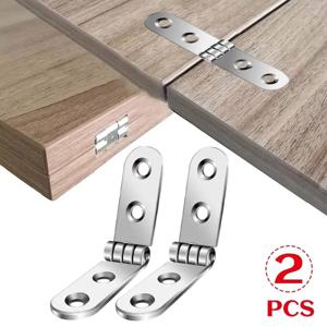 2pcs 180 학위 접이식 경첩 플랩 스크류 온 경첩 재봉틀 캐비닛 도어 경첩 가구 하드웨어 액세서리