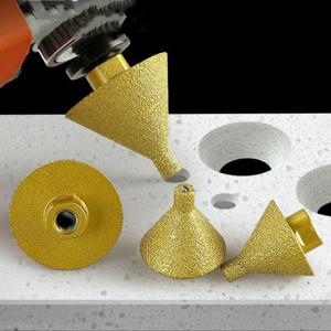 M14 다이아몬드 모따기 옥수수 드릴 비트 확대 구멍 베벨 연삭 도구 50mm 화강암 대리석 타일 석재 절단 콘 조각