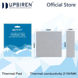 Upsiren 21W GPU CPU 방열판 냉각 전도성 실리콘 패드 100x100/120x20mm 고품질 오리지널 정통 열 패드