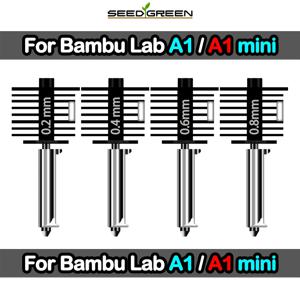 Bambu Lab A1 미니 조립 핫엔드 키트, 3D 프린터용 교체 깍지, 0.2 0.4 0.6 0.8mm