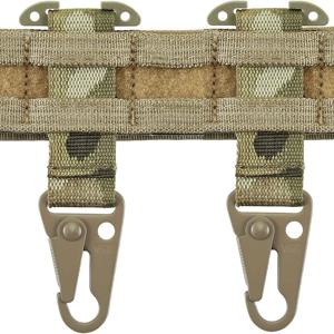 2PCS 스포츠 벨트 클립 T-마운트 몰리 클립 야외 배낭 조끼 벨트 사냥 액세서리에 대 한 Carabiner 웨 빙 클립 교수형