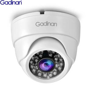 Gadinan AHD 돔 CCTV 카메라 5MP 1080P 720P IR 미니 1.0MP 2.0MP 5.0MP AHD 카메라 BNC 실내 IR 컷 필터 24LED 야간 투시경