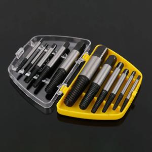손상된 깨진 나사 리무버 추출기 드릴 비트 5/6Pcs 강철 내구성 쉬운 아웃 리무버 센터 드릴 손상된 볼트 리무버 도구