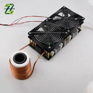 2500W DC12-48V ZVS 유도 히터 PCB 보드 유도 가열 기계 코일 듀얼 팬 전원 공급 장치 키트