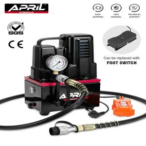 220V 1.2KW 고전압 전기 펌프 도구 수동/발 스위치 전기 유압 펌프 유압 스테이션 QQ-700