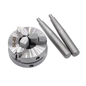 50mm 미니 3 조 CNC 목재 선반 척 고정밀 수동 선반 척 M14 금속 가공 기계 액세서리 도구