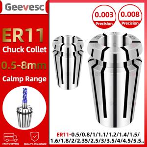 ER11 8mm 콜릿 척 er11 콜릿 세트 ER 스프링 콜릿 ER11 0.5mm 0.8mm 1.2mm 1.6mm 4mm 6mm 1mm 2mm 3.175 ER 스프링 콜릿 척