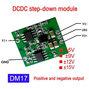 양방향 분리 출력 DC 벅 컨버터, DC-DC 스텝 다운 안정화 전압 공급 모듈, DIY 벅 모듈, DC7-28V 5V, 9V, 12V, 15V