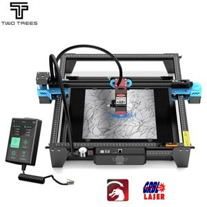 Twotrees TTS-10 Pro 80W 레이저 조각기 터치 스크린 추가 금속 레이저 조각 기계 DIY 로고 프린터 레이저 절단 아크릴 MDF
