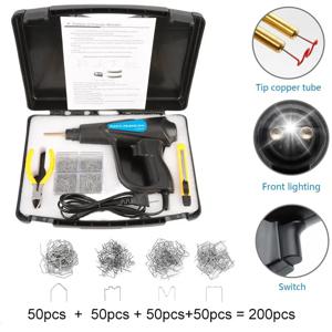 70W 플라스틱 용접 기계 플라스틱 용접기 총 자동차 범퍼 수리 키트 200/600/1000 Pcs 핫 스테이플 자동차 도구 키트