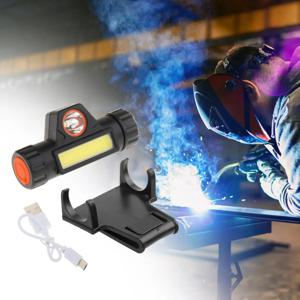 마운트 브래킷이 있는 용접 헬멧용 헤드라이트, USB 충전 용접 페이스 커버