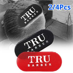 2/4Pcs 헤어 드레싱 오일 헤드 스타일링 스티커 그라디언트 머리 조각 벨크로 헤어 스타일링 헤어 스티커 살롱 이발사 액세서리
