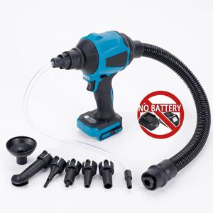 노즐 먼지 제거 기계가있는 6IN1 무선 공기 송풍기 Makita 18V 배터리 용 다기능 먼지 송풍기 팽창기 진공 도구