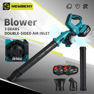 NEWBENY 전기 송풍기 270 °   회전 조정 3 기어 Makita 18V 배터리 핀용 무선 잎 진공 먼지 스노우 클리닝 도구