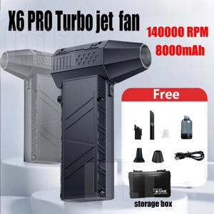 터보 제트 팬 8000mAh 충전식 송풍기 터보 팬 브러시리스 모터 공기 송풍기 140000   RPM 휴대용 먼지 송풍기 전기 건조기