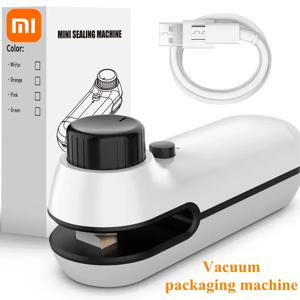 Xiaomi 미니 히트 실러 충전식 USB 2 In 1 가방 보관 가방 플라스틱 패키지 스낵 실러 클립 가방 휴대용 히트 실러 가방
