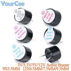 10pcs/5pcs 미니 활성 버저 3V 5V 12V 24V 0905 9*5.5mm 4.2mm 12*6.5mm 7.5mm 9.5mm 전자기 플라스틱 튜브 경고음